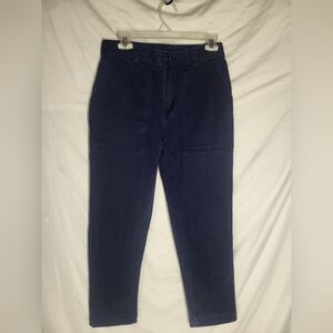 Duluth Trading Co Women's Reserve Slim Leg Pants Sz 2 Blue 5-pocket Work Outdoor